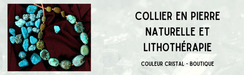 perle collier en pierre naturelle