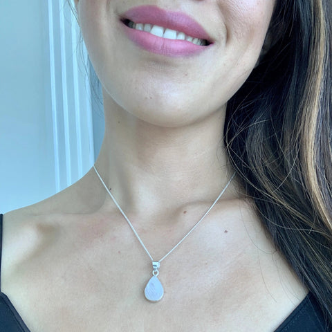 Pendentif Pierre de Lune Argent