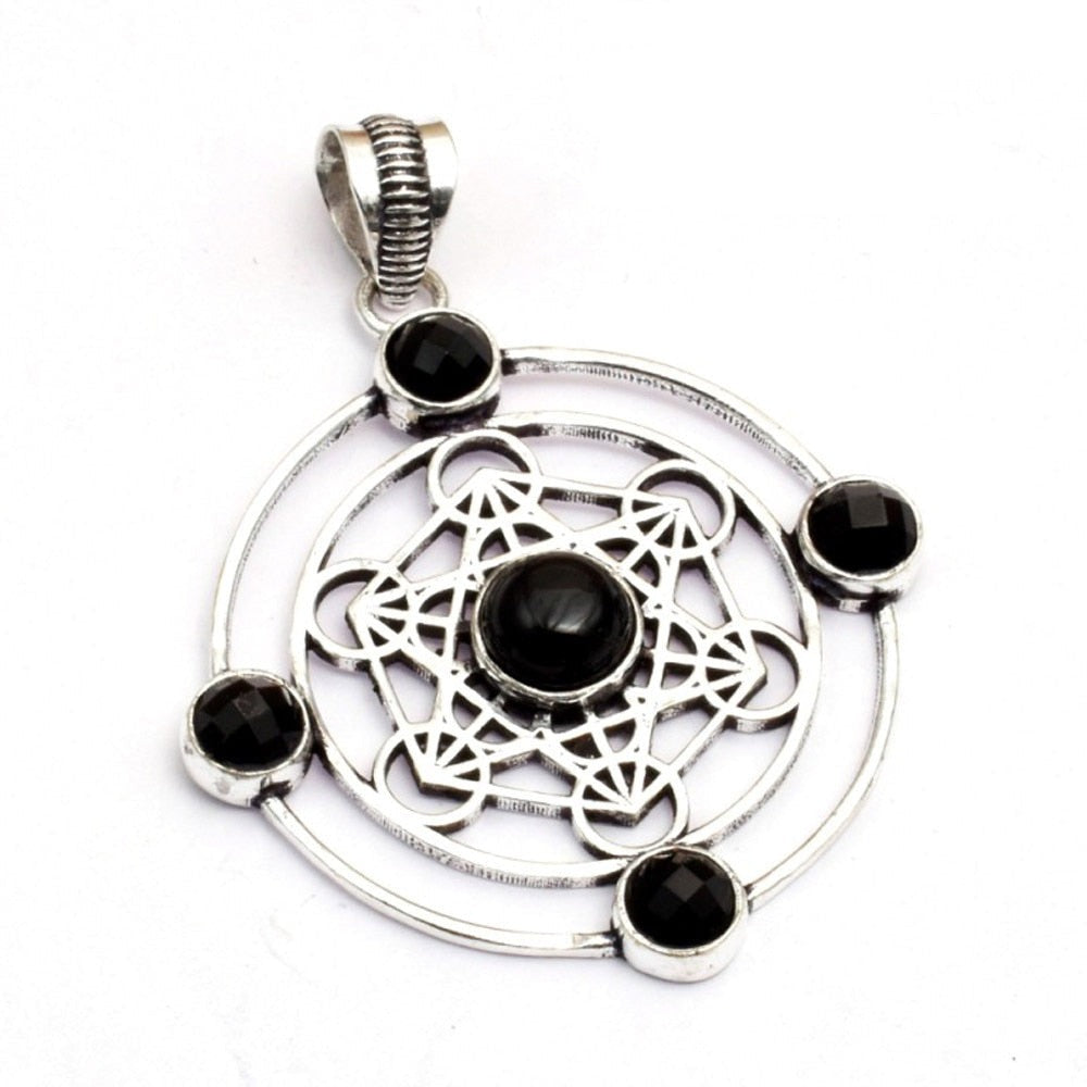 Pendentif Obsidienne Noire Argent 925 Forme Goutte - Petit Modèle - (EAN13 : 3660341700488