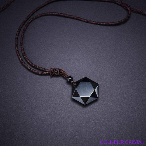 collier étoile de David Obsidienne